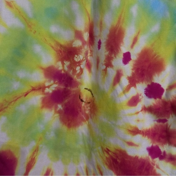 Lands' End Red and Yellow Casual Button Down Shirt - Picture 5 of 7